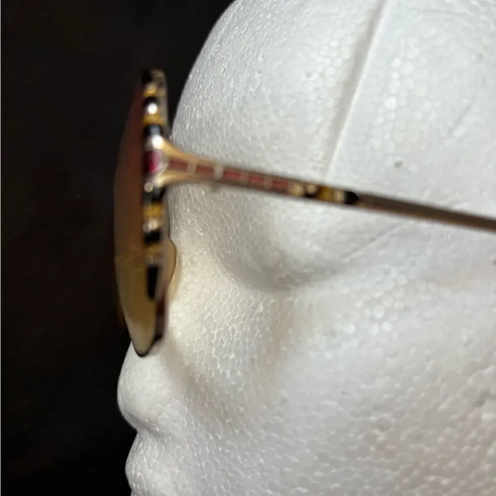 Vintage eyeglasses stunning stone gem ruby gold Tura Mod Rhinestones glasses y2k